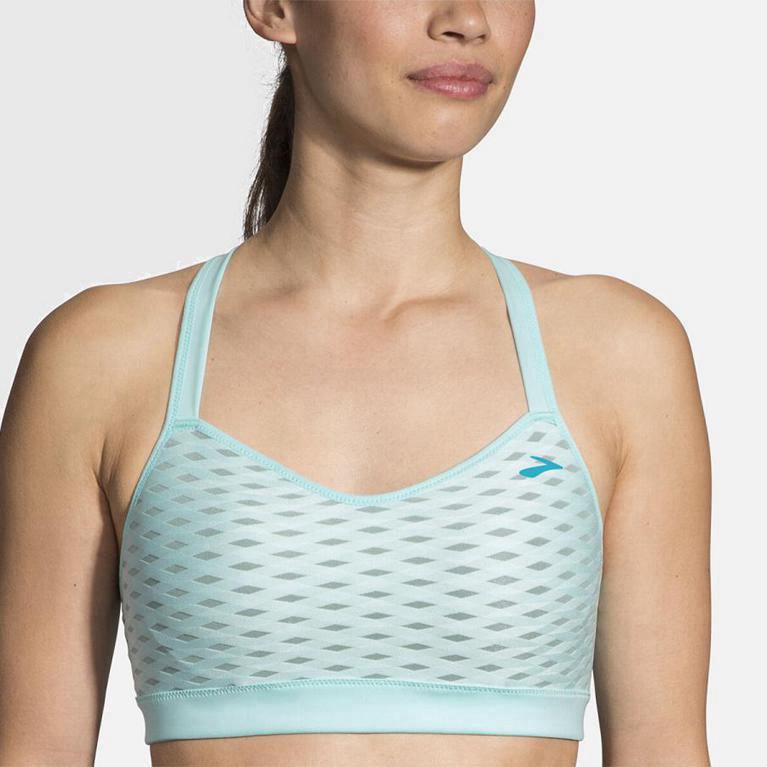 Brooks Uprise Crossback Womens Running Bra Ireland Blue (WUIZ-26815)